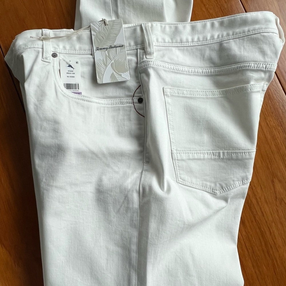 Tommy Bahama Mens Jeans Boracay Five Pocket Coconut  NWT $138 35 X 32
